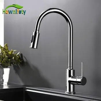 Chrome Kitchen Faucet Two Modes Spout Pull out Hot Cold Mixer Crane Tap Luxury Single Handle Sink Faucets rotation
Chrome Kitchen Faucet Two Modes Spout Pull out Hot Cold Mixer Crane Tap Luxury Single Handle Sink Faucets rotation