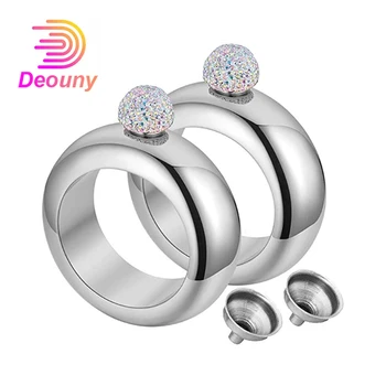 DEOUNY Bracelet Flask Handmade Silver Crystal Lid Creative Bangle Wine Flask Bridesmaid Gift Party Flask Hidden Alkohol Flask
DEOUNY Bracelet Flask Handmade Silver Crystal Lid Creative Bangle Wine Flask Bridesmaid Gift Party Flask Hidden Alkohol Flask