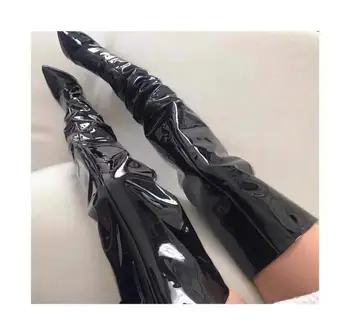 Sexy Black Shinny Leather Over The Knee Boots Pointed Toe Stiletto Heels Women High Boots Vogue Street Dress Shoes Tall Boots
Sexy Black Shinny Leather Over The Knee Boots Pointed Toe Stiletto Heels Women High Boots Vogue Street Dress Shoes Tall Boots