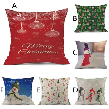 Christmas Print Pillow Case Flax Pillowcase Sofa Car Cushion Cover Home Decor cojines sofa decoracion elegante подушки декор
Christmas Print Pillow Case Flax Pillowcase Sofa Car Cushion Cover Home Decor cojines sofa decoracion elegante подушки декор