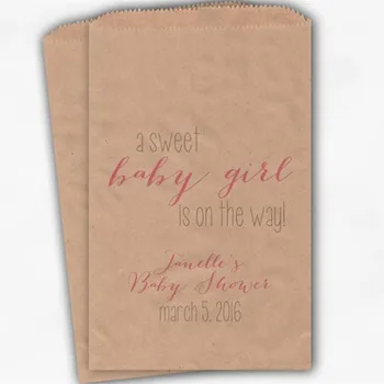 Custom Sweet Baby Girl On The Way Baby Shower Candy Buffet Treat Bags -Baby Pink Personalized Kraft Paper Favor Bags
Custom Sweet Baby Girl On The Way Baby Shower Candy Buffet Treat Bags -Baby Pink Personalized Kraft Paper Favor Bags