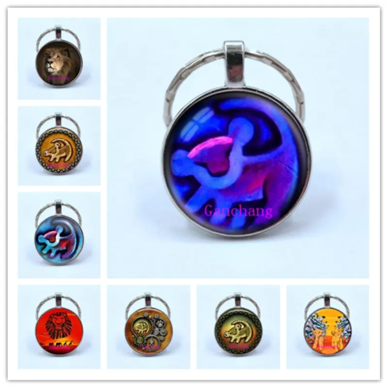 King Simba Keychain Classy Charm Key Chain Glass Cabochon Plated Silver Pendant Car Keyring Gift Jewelry
King Simba Keychain Classy Charm Key Chain Glass Cabochon Plated Silver Pendant Car Keyring Gift Jewelry