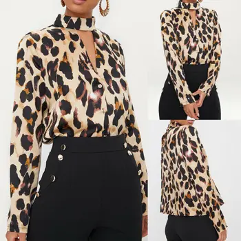 Autumn New Women Blouse Casual Leopard High Collar Long Sleeve Button Blouse Tops Shirt Fashion
Autumn New Women Blouse Casual Leopard High Collar Long Sleeve Button Blouse Tops Shirt Fashion