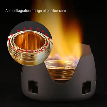 

ALOCS Liquid Solid Alcohol Stove Outdoor Camping Picnic Self-driving Tour Windproof Portable Mini Ultra-light Stove