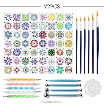 72pcs Mandala Dotting Tools Set for Painting Rock Multifunction Embossing Stencil Drawing Brush O03 20 Dropship
72pcs Mandala Dotting Tools Set for Painting Rock Multifunction Embossing Stencil Drawing Brush O03 20 Dropship