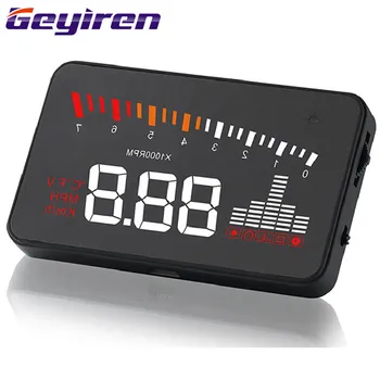 Car HUD Head-up Display General Digital Projector OBD Windshield Speed Projector Car Electronics Security Alarm System X5
Car HUD Head-up Display General Digital Projector OBD Windshield Speed Projector Car Electronics Security Alarm System X5