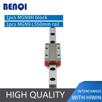 low price 3d printer linear rail MGN9-L550mm + linear block MGN9H linear guide way manufacturer shanghai BENQI
low price 3d printer linear rail MGN9-L550mm + linear block MGN9H linear guide way manufacturer shanghai BENQI