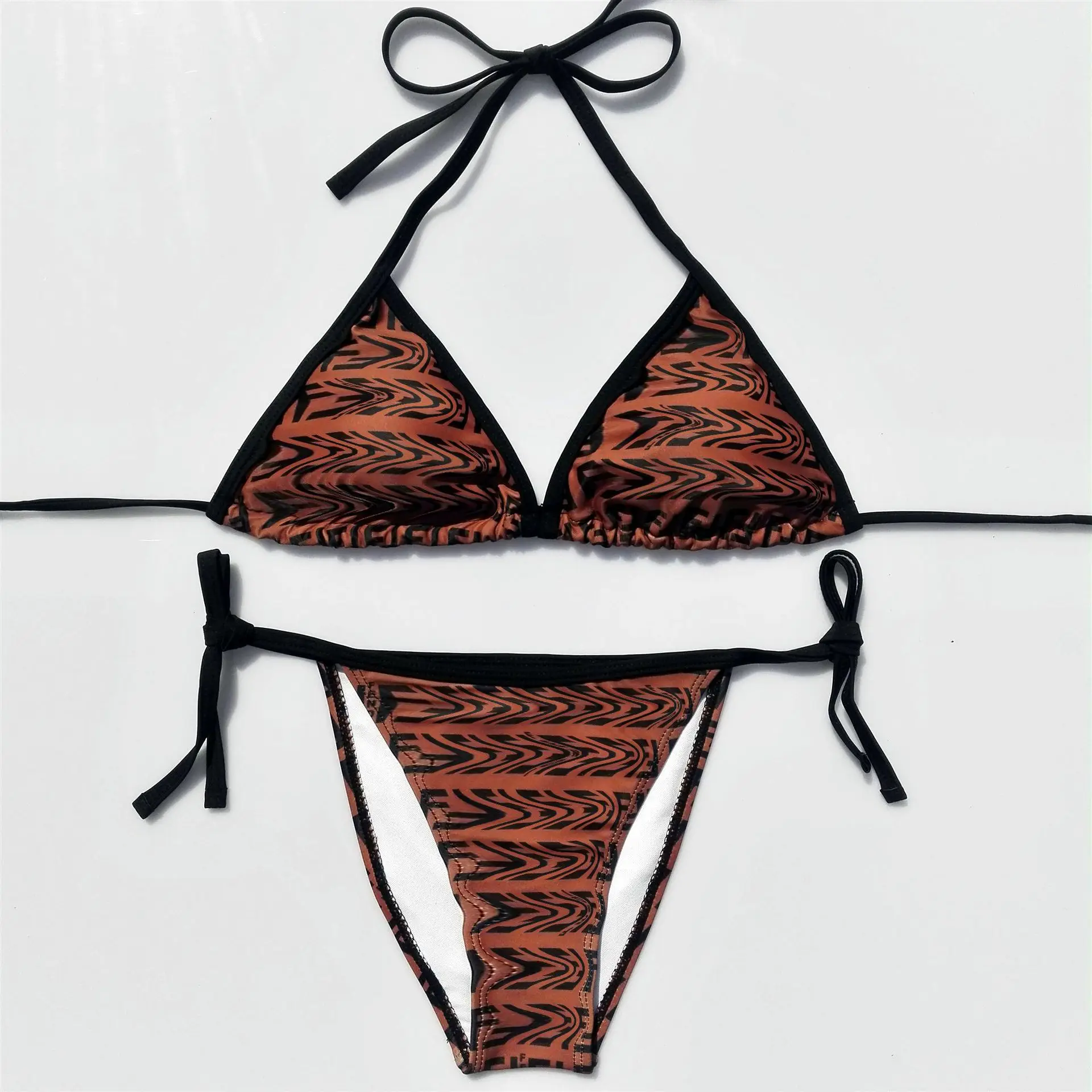 Lettered Bathing Suit Europe And America Big Brand Triangle Bag Squeeze Lanyard Bikini Hot Selling Split Type Swimwear
Lettered Bathing Suit Europe And America Big Brand Triangle Bag Squeeze Lanyard Bikini Hot Selling Split Type Swimwear