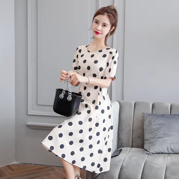 2020 Korean Vintage Sweet Beach Midi Sundress Summer Plus Size Dot Chiffon Boho Dress Elegant Women Bodycon Party Vestido
2020 Korean Vintage Sweet Beach Midi Sundress Summer Plus Size Dot Chiffon Boho Dress Elegant Women Bodycon Party Vestido