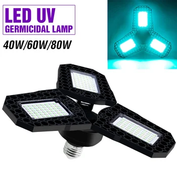 Germicidal UVC LED Light Bulb 220V Ultraviolet LED Garage Light 80W 60W 40W E27 Deformable LED UV Lamp Desinfection Lamp 110V
Germicidal UVC LED Light Bulb 220V Ultraviolet LED Garage Light 80W 60W 40W E27 Deformable LED UV Lamp Desinfection Lamp 110V