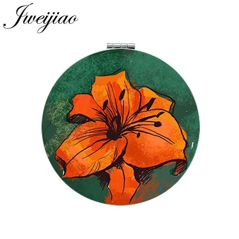 Youhaken Retro Colorful Flower Makeup Mirror Mini Round Folding Compact Art Painting Photo Print PU Leather Pocket Mirror
Youhaken Retro Colorful Flower Makeup Mirror Mini Round Folding Compact Art Painting Photo Print PU Leather Pocket Mirror