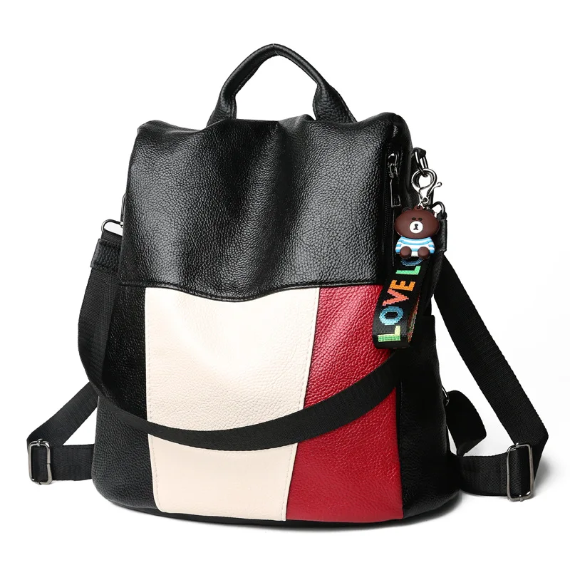 Anti-Theft Backpack Women's Fashion 2018 New Style Korean-style Versatile Women's Large-capacity Backpack Soft Leather Cool Trav
Anti-Theft Backpack Women's Fashion 2018 New Style Korean-style Versatile Women's Large-capacity Backpack Soft Leather Cool Trav