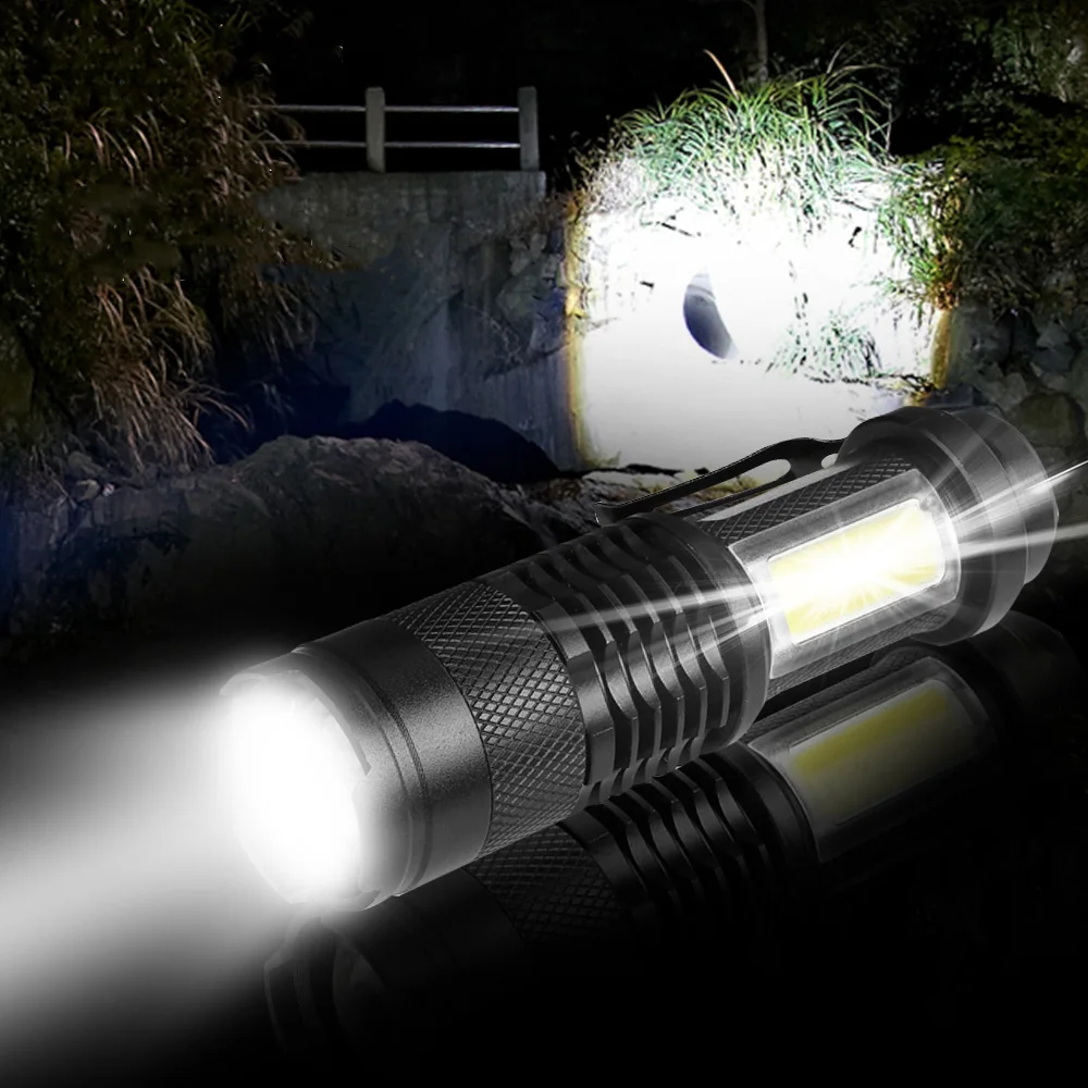 USB Rechargeable COB LED Flashlight Portable Built-in 14500 Mini ZOOM torch flashlight Waterproof in life lantern
USB Rechargeable COB LED Flashlight Portable Built-in 14500 Mini ZOOM torch flashlight Waterproof in life lantern