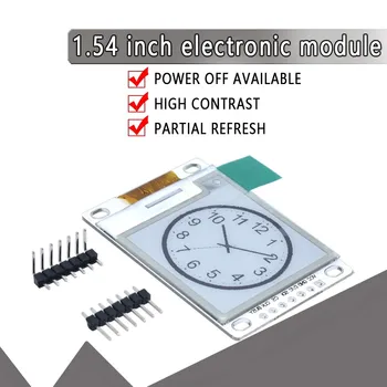 1.54 Inch E-Paper Module E-Ink Display Screen Module Black White Color SPI Support Global/Part refresh
1.54 Inch E-Paper Module E-Ink Display Screen Module Black White Color SPI Support Global/Part refresh