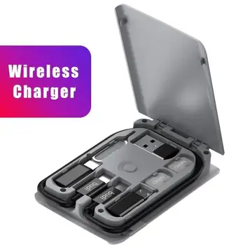 15w Wireless Charger Multi-function Portable Data Cable Storage Bag Universal Data Line Conversion Head Wireless Charger
15w Wireless Charger Multi-function Portable Data Cable Storage Bag Universal Data Line Conversion Head Wireless Charger