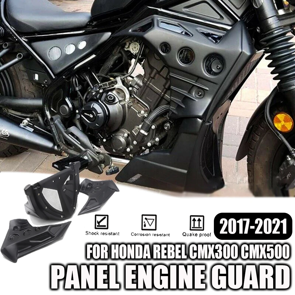 New Motorcycle Accessories Side Fairing Cover Engine Guard Web Protector Panel Cover For Honda Rebel CMX300 CMX500 2017-2021
New Motorcycle Accessories Side Fairing Cover Engine Guard Web Protector Panel Cover For Honda Rebel CMX300 CMX500 2017-2021