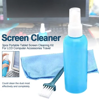 3 in 1 Portable Laptop Computer Camera LCD LED Monitor TV Cleaner Plasma Screen Cleaning Cloth Brush Kits For Macbook Pro Screen
3 in 1 Portable Laptop Computer Camera LCD LED Monitor TV Cleaner Plasma Screen Cleaning Cloth Brush Kits For Macbook Pro Screen