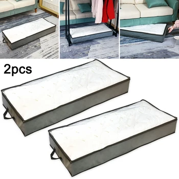 2PCS Flexible Zippered Underbed Storage Bag For Comforter Blanket Storage Storage Bags Organizer Clothes Quilt Finishing Dust
2PCS Flexible Zippered Underbed Storage Bag For Comforter Blanket Storage Storage Bags Organizer Clothes Quilt Finishing Dust
