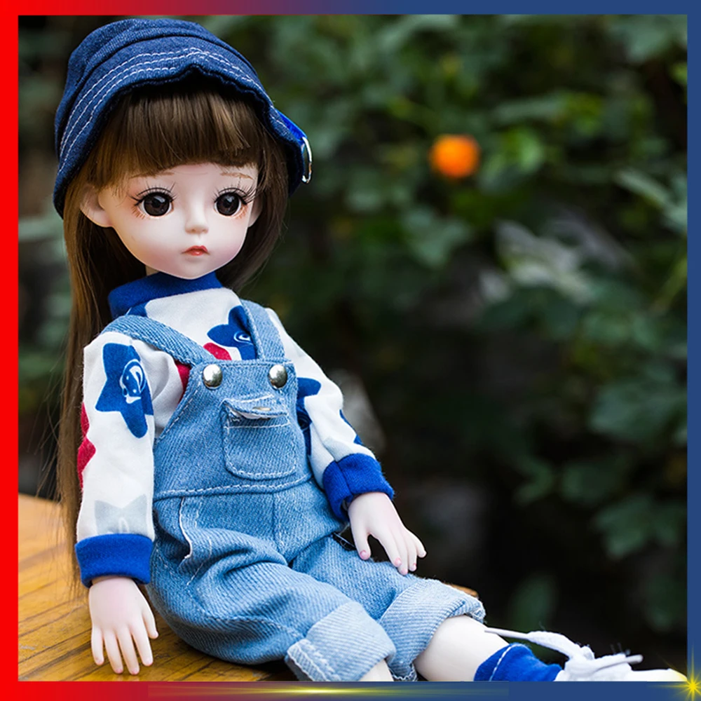 30CM BJD Dolls Ball Joints Body With Full Outfits Clothes High Quality Anti-real DIY Doll for Girls Boys Toys Free Shiping Items
30CM BJD Dolls Ball Joints Body With Full Outfits Clothes High Quality Anti-real DIY Doll for Girls Boys Toys Free Shiping Items