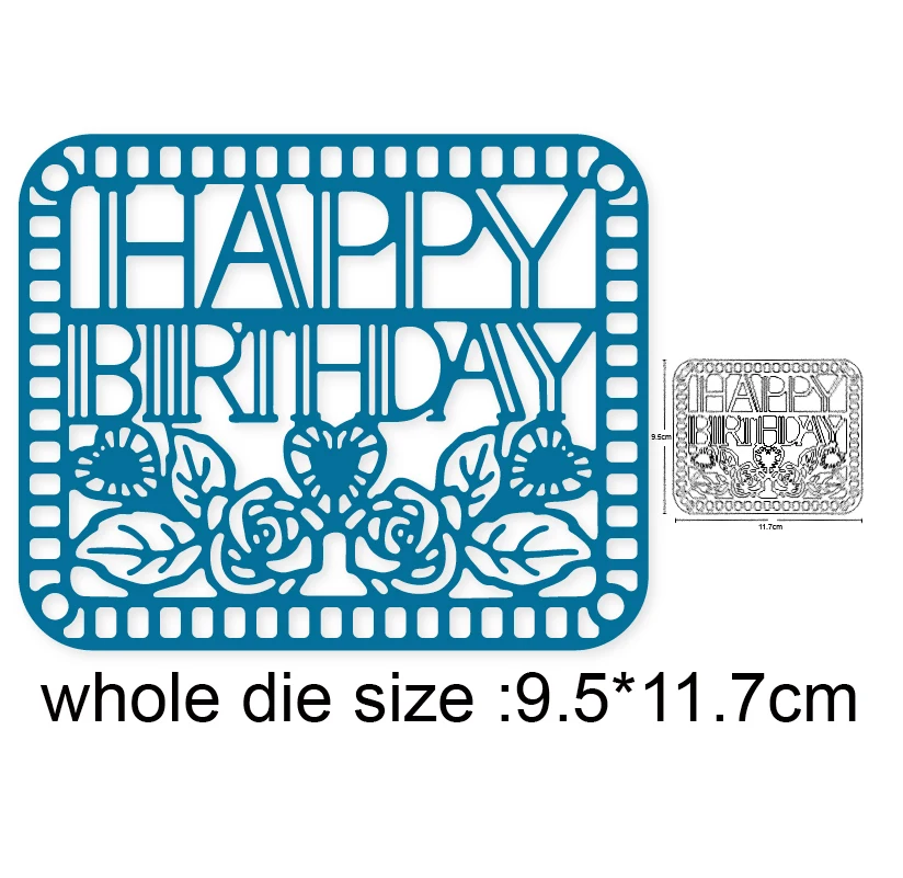 Square Birthday frame flowers Craft Metal Cutting Die die cuts scrapbook Album Paper Card Craft Embossing die cuts
Square Birthday frame flowers Craft Metal Cutting Die die cuts scrapbook Album Paper Card Craft Embossing die cuts