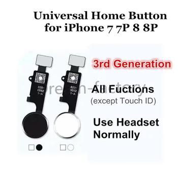 20PCS 3rd Universal Home Button Flex for iPhone 7 8 Plus Return Home Function Solution free DHL
20PCS 3rd Universal Home Button Flex for iPhone 7 8 Plus Return Home Function Solution free DHL