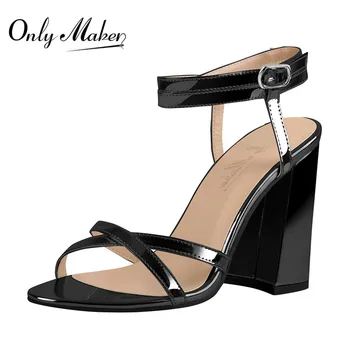 Onlymaker Women's Peep Toe Gold Black Double Ankle Strappy Heeled Sandals Cross Band Chunky Block Heel For Summer
Onlymaker Women's Peep Toe Gold Black Double Ankle Strappy Heeled Sandals Cross Band Chunky Block Heel For Summer