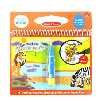 Cartoon Magic Water Drawing Coloring Book With 1 Pen Reusable Painting Book Kids Doodle Write Draw Board Toys For Children
Cartoon Magic Water Drawing Coloring Book With 1 Pen Reusable Painting Book Kids Doodle Write Draw Board Toys For Children