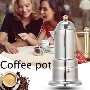 Household Thickened Italian Style Coffeemaker ESPRESSO Coffee Extraction Stainless Steel Mocha Coffee Pot 
Household Thickened Italian Style Coffeemaker ESPRESSO Coffee Extraction Stainless Steel Mocha Coffee Pot