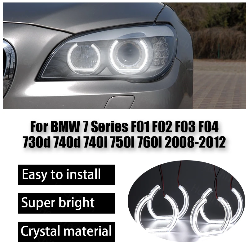 DRL Cut Style DTM U Shape Light Day Light Crystal LED Angel Eyes Kit for BMW 7 Series F01 F02 F03 F04 730d 740d 2008-2012
DRL Cut Style DTM U Shape Light Day Light Crystal LED Angel Eyes Kit for BMW 7 Series F01 F02 F03 F04 730d 740d 2008-2012