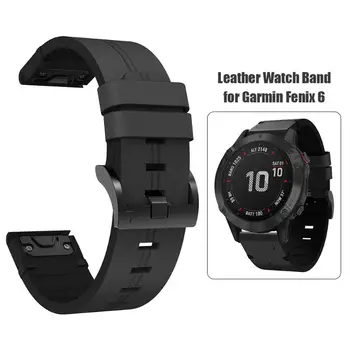 Leather Watchband Bracelet Wrist Strap with Sufficient Durability and Ruggedness with Buckle Replacement for Garmin Fenix 6
Leather Watchband Bracelet Wrist Strap with Sufficient Durability and Ruggedness with Buckle Replacement for Garmin Fenix 6