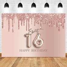 Mocsicka 16th Birthday Photography Background Rose Gold Font Decoration Children Birthday Photo Backdrop Custom Poster Banner
Mocsicka 16th Birthday Photography Background Rose Gold Font Decoration Children Birthday Photo Backdrop Custom Poster Banner