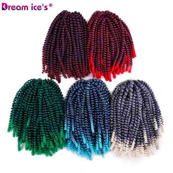 Short Spring Twist Kinky Bounce Curly Ombre Crochet Braids Synthetic Hair Extension Braiding Hair Bulk 60 roots/pack
Short Spring Twist Kinky Bounce Curly Ombre Crochet Braids Synthetic Hair Extension Braiding Hair Bulk 60 roots/pack