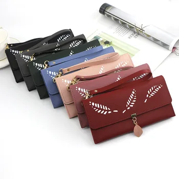 double11 Fashion Long Women's Large Multi-Function Metal Leaf Multi-Card Solid Color Twin Women's Wallet
double11 Fashion Long Women's Large Multi-Function Metal Leaf Multi-Card Solid Color Twin Women's Wallet