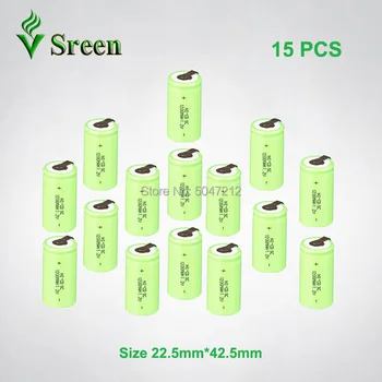NI-CD Cell 1.2V SC 1200mAh Rechargeable Battery with Nickel Sheet DIY to Subc Rechargeable Battery Packs Electronic Accumulator
NI-CD Cell 1.2V SC 1200mAh Rechargeable Battery with Nickel Sheet DIY to Subc Rechargeable Battery Packs Electronic Accumulator