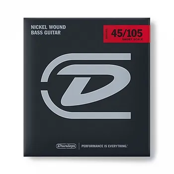 Bass guitar strings, Nickel Plated, medium light, 45-105, short scale, Dunlop
Bass guitar strings, Nickel Plated, medium light, 45-105, short scale, Dunlop