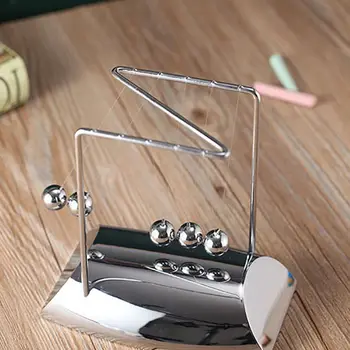 Z-Shaped Metal Ball Newtons Cradle Steel Balance Pendulum Ball Physics Fun Teaching Tools
Z-Shaped Metal Ball Newtons Cradle Steel Balance Pendulum Ball Physics Fun Teaching Tools