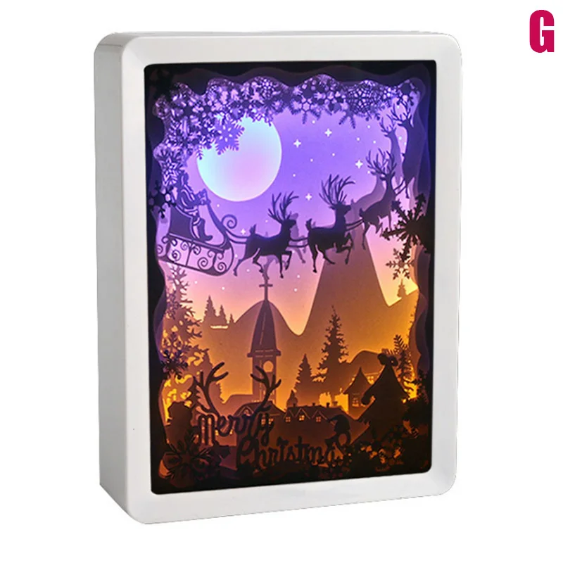 3D Night Lamp Paper Pattern Painting LED Table Shadow Box Frame Party Home Decor QP2
3D Night Lamp Paper Pattern Painting LED Table Shadow Box Frame Party Home Decor QP2