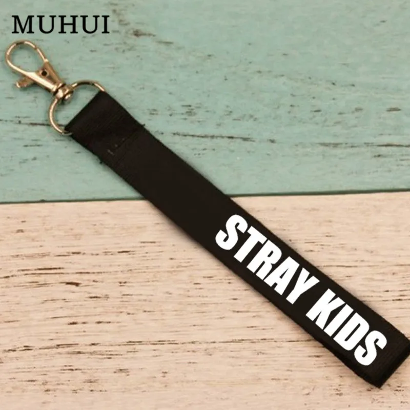 Kpop Stray Kids SEVENTEEN Monsta x альбом нейлоновый брелок обесцвечивание название для