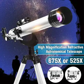 675x Sky Monocular With Tripod Astronomical Refractive Zooming Telescope for Space Celestial Observation Monocular/Binoculars
675x Sky Monocular With Tripod Astronomical Refractive Zooming Telescope for Space Celestial Observation Monocular/Binoculars