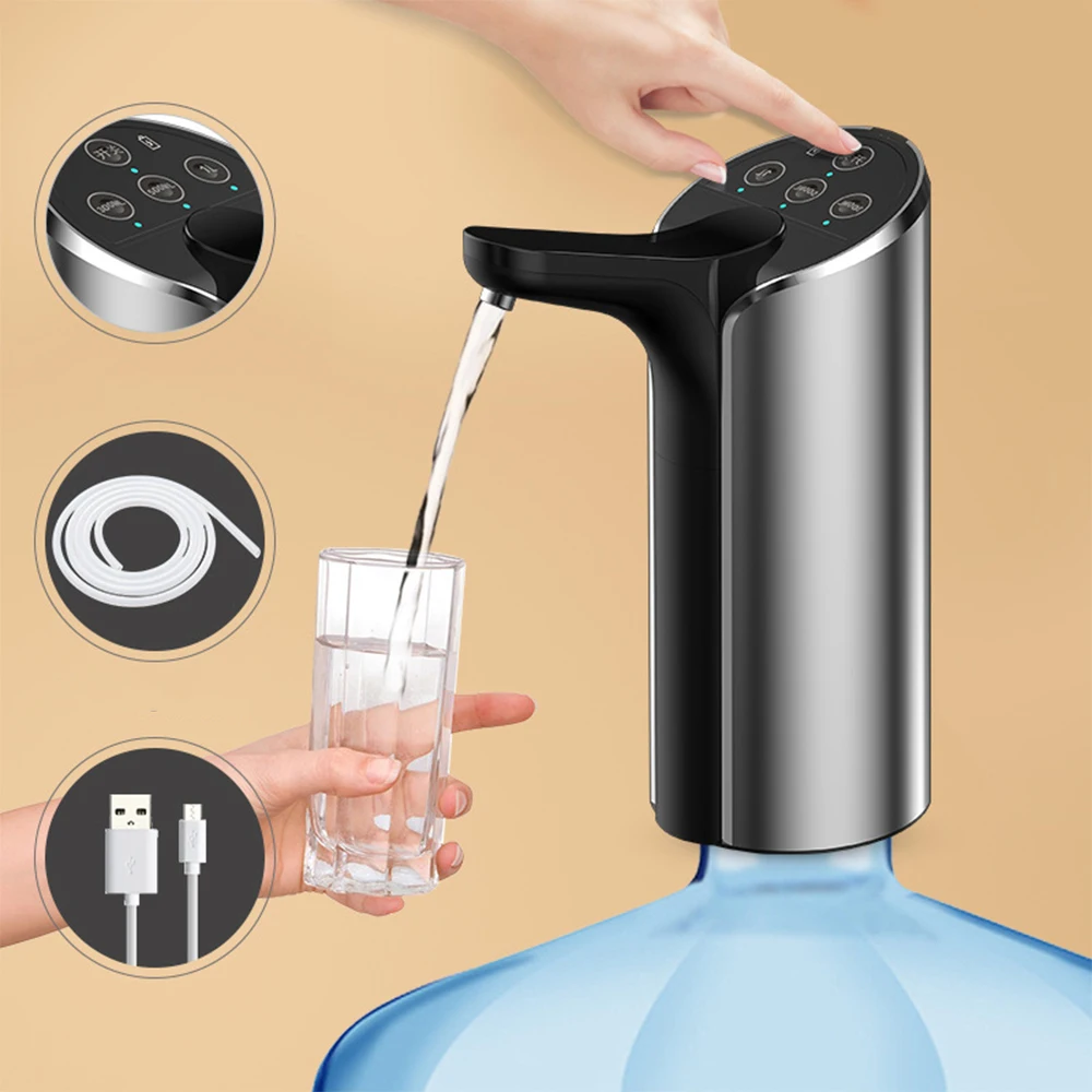 

Household Automatic Electric Water Pump Button Dispenser Gallon Bottle Drinking Switch For Water Pumping Device 3 Gears