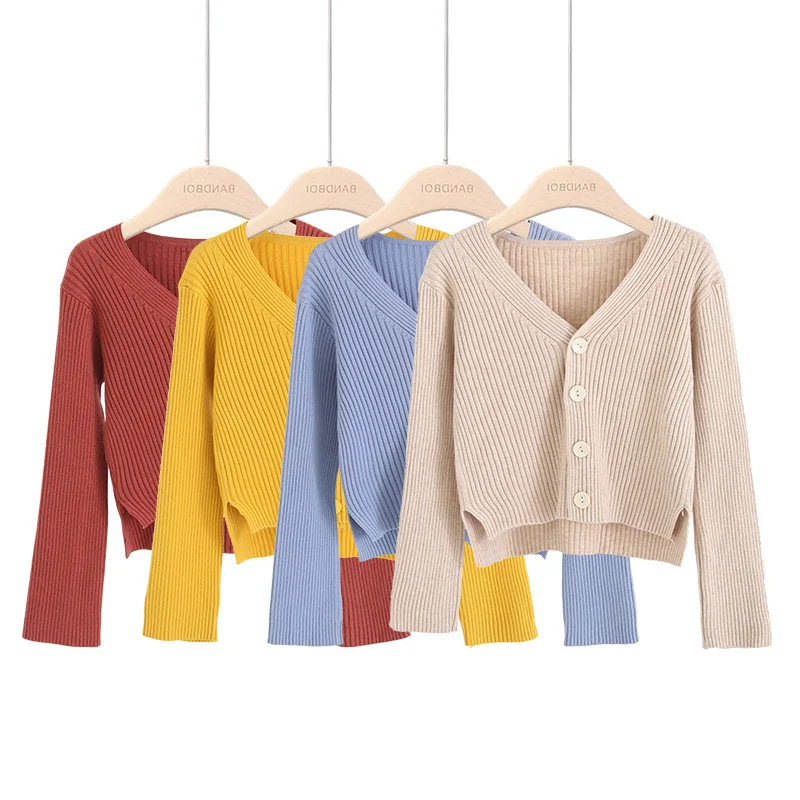 Women sweaters knitting cardigans 2019 autumn winter female long sleeve casual solid sweater jacket short knitted coats sweter 
Women sweaters knitting cardigans 2019 autumn winter female long sleeve casual solid sweater jacket short knitted coats sweter