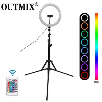 10inch 26cm LED Ring Light Phone Holder Photography Fill Light Tripod Dimmable RGB Selfie LED Ring Light Remote for Photos Video 
10inch 26cm LED Ring Light Phone Holder Photography Fill Light Tripod Dimmable RGB Selfie LED Ring Light Remote for Photos Video