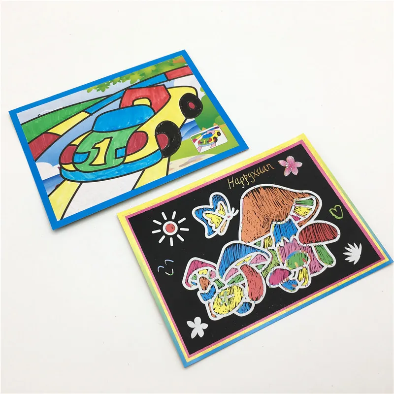 New 50pcs/100pcs Set of Children's Drawing Creative Card Stickers Magic Scratch Kids Educational Coloring Book DIY Handmade Toys
New 50pcs/100pcs Set of Children's Drawing Creative Card Stickers Magic Scratch Kids Educational Coloring Book DIY Handmade Toys