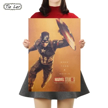 TIE LER Marvel Movie Vintage Kraft Paper Poster Wall Sticker Bar Cafe Home Decoration Painting 51.5X36cm 
TIE LER Marvel Movie Vintage Kraft Paper Poster Wall Sticker Bar Cafe Home Decoration Painting 51.5X36cm