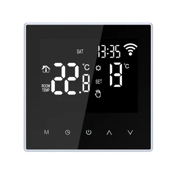 WiFi Smart Thermostat Digital Temperature Controller Electric Underfloor Heating with LCD Humidity Meter Digital Thermometer
WiFi Smart Thermostat Digital Temperature Controller Electric Underfloor Heating with LCD Humidity Meter Digital Thermometer