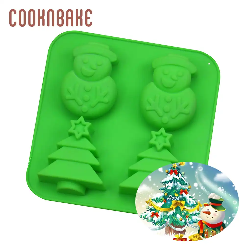 soap resin christmas tree cake pastry bakeware snowman biscuit
