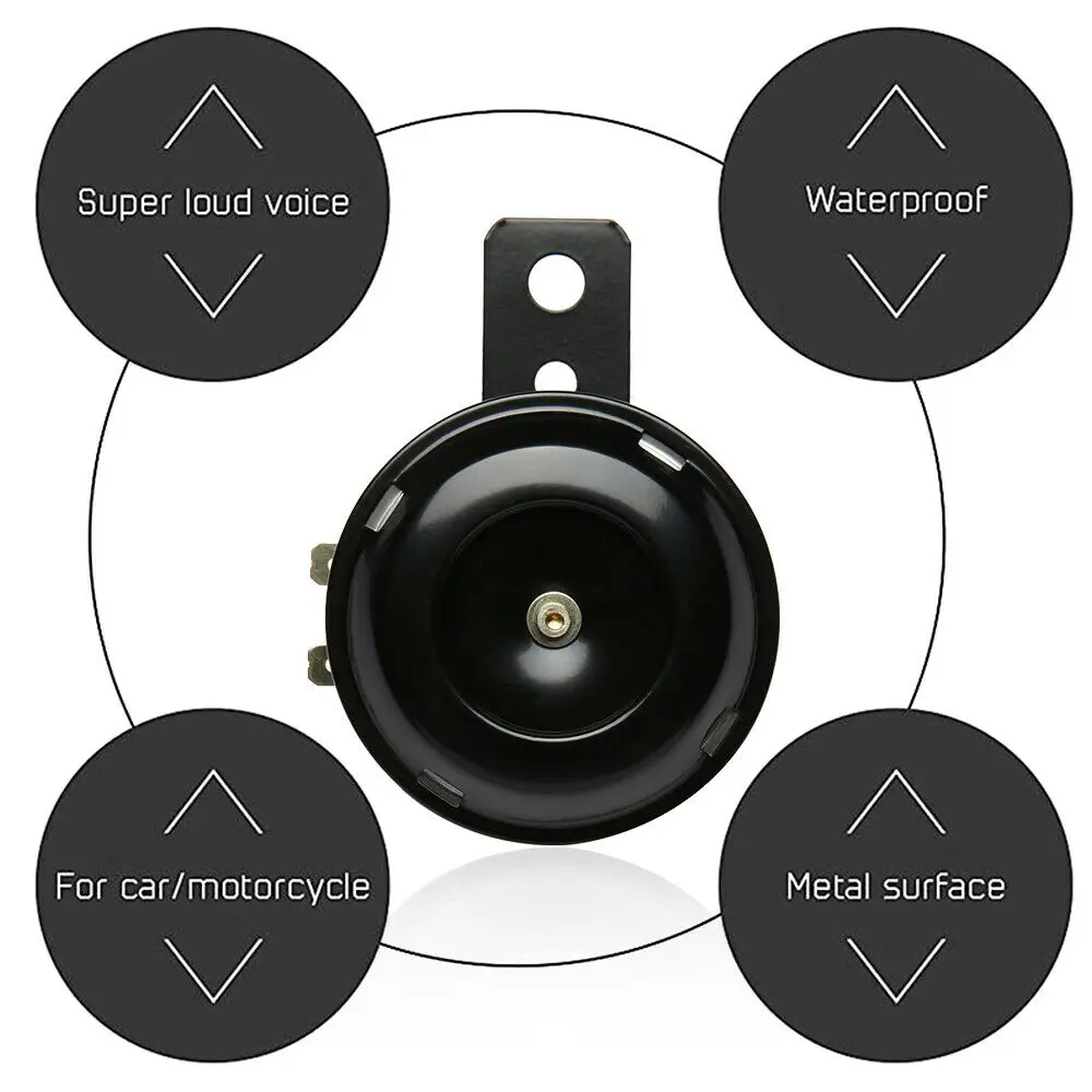 DC 12V Loud Snail Universal Electric Horn 110 dB For Car Truck Auto DC 12V Loud Snail Universal Electric Horn 110 dB For Car Truck Auto