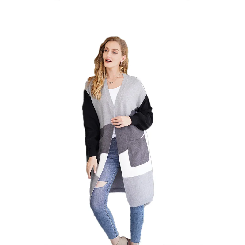 Long Women Cardigan Sweater Full Sleeve Knitted Jumper Plus Size Jacket Loose Ladies Autumn Winter Sweaters Cardigans
Long Women Cardigan Sweater Full Sleeve Knitted Jumper Plus Size Jacket Loose Ladies Autumn Winter Sweaters Cardigans