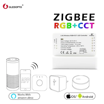 GLEDOPTO DC12-24V RGB + CCT / Rgbw Zigbee Smart LED Strip Controller Voice Control Work With Echo Plus SmartThings ZIGBEE 3.0 HU
GLEDOPTO DC12-24V RGB + CCT / Rgbw Zigbee Smart LED Strip Controller Voice Control Work With Echo Plus SmartThings ZIGBEE 3.0 HU