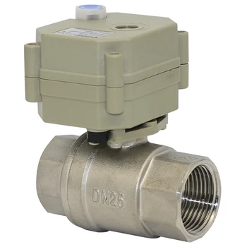 1'' BSP/NPT Electric Water Valve DC5V/12V/24V Electrical ON/OFF Motorized Ball Valve SS304 Full Bore Position Feedback Signal
1'' BSP/NPT Electric Water Valve DC5V/12V/24V Electrical ON/OFF Motorized Ball Valve SS304 Full Bore Position Feedback Signal